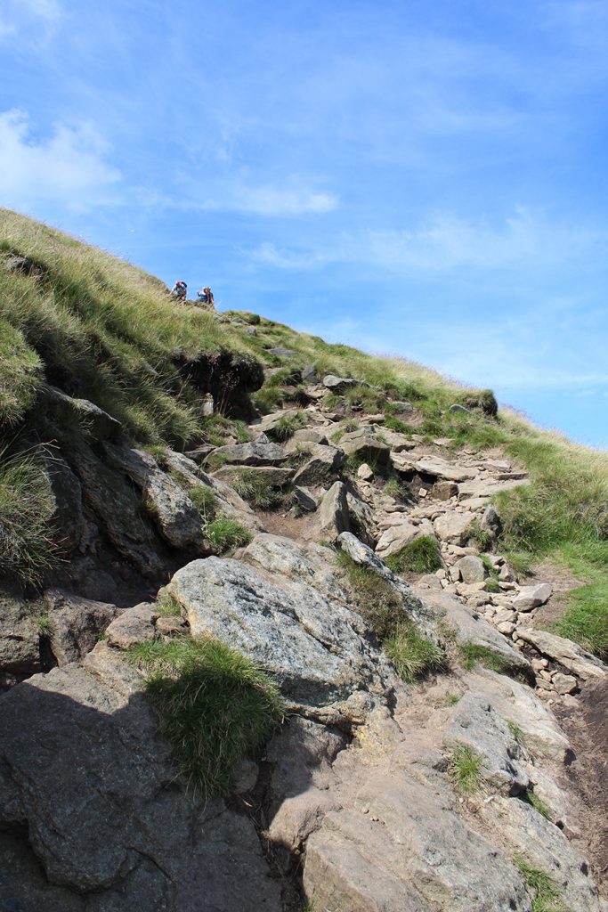 Part of the path up Grindslow Knoll