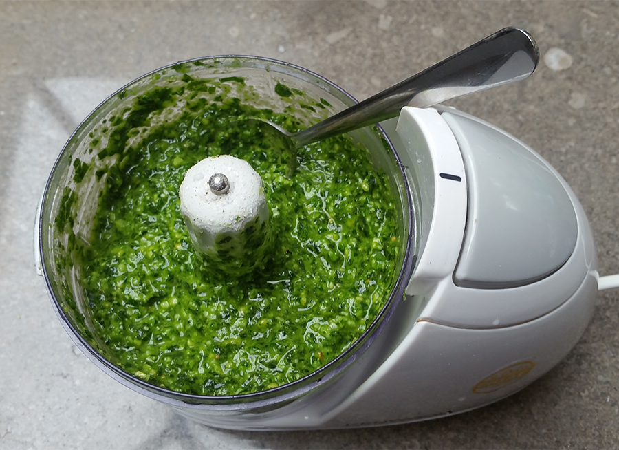 Wild Garlic Pesto In Blender