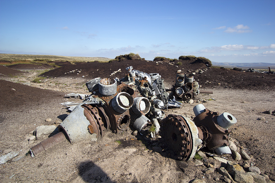 Over Exposed Crash Site On Bleaklow